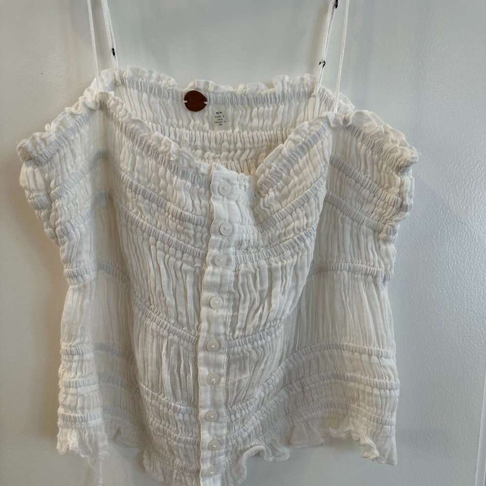 Free People - White Sheer Tank